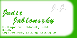 judit jablonszky business card